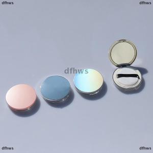 [COD] dfhws กล่องใส่แป้งพลาสติกบางพิเศษแบบพกพาได้โถใส่เครื่องสำอางสำหรับเดินทางพร้อมกระจกแป้งพัฟ