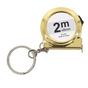 Tiết kiệm không gian Keychain xách tay thước dây 2m chiều dài lưỡi thép carbon lớp phủ chống trượt vỏ ABS cho văn phòng hàng ngày đo lường