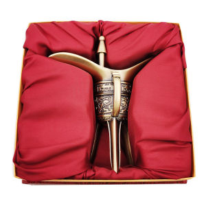 Palace Style Gluttonous Pattern Wine Glass Wine Set Bronze Ding Cup Ddrinkable Gift Box