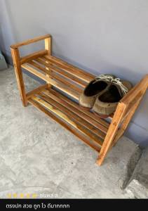 Shoe Rack ชั้นวางรองเท้า ช้นวางต้นไม้ ชั้นวางของ ชั้นรองเท้า ชั้นวางอเนกประสงค์ ทนทานรับน้ำหนักได้มาก ทำจากไม้จริง โดนน้ำ แดด ได้ไม่ผุ