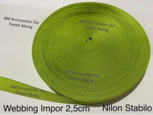 Tali Webbing Nylon Bintik Timbul Tali Tas 25 cm IMPORT