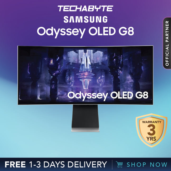 Samsung Odyssey Oled G8 34 Ultra Wqhd 0 1ms Gtg 175hz Freesync Premium Curved Gaming