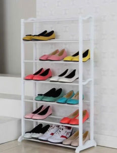 🍀 🍀KỆ GIÀY TRẮNG 7 TẦNG  Kệ giày 7 tầng giúp bạn lưu trữ và quản lý giày dép một cách gọn gàng ngăn nắp giữ form giày dép luôn đẹp như mới.  – Kiểu dáng chắc chắn nhỏ gọn giúp tiết kiệm được tối đa diện tích nhà bạn.  – Có thể dùng làm kệ để sách b