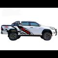 Stiker mobil hilux trd sticker body samping mobil hilux stiker mobil 4x4 stiker mobil double cabin [2pcs]. 