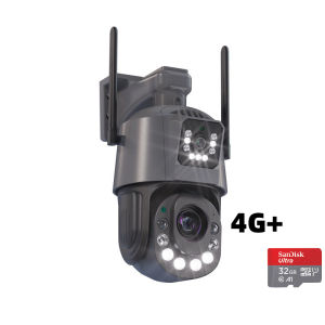 Winicam 50X optical zoom wireless wifi CCTV outdoor camera 360 4K  two-way call full color night vision automatic tracking alarm IP66 waterproof