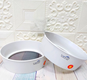 1 buah Strainer Plastik / Saringan Ayakan tepung viento TEBAL 20cm / Baskom penyaring tepung