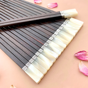 Đũa trắc đầu vuông viền Bạc Super Vip- Mã CTH716- TUẤN ĐỨC MỸ NGHỆ