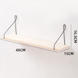 Wood Floating Shelves,Strong and Durable Nordic Modern Wooden Easy to Install for Office Home Bedroom Kitchen Bathroom Living Room Wall Mounted Decorative Bookshelf Small Item Organizer Rack Storage Supplies