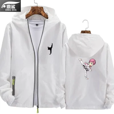 Taekwondo jacket jacket for men and women enrollment can be customized LOGO clothes for students in spring and autumn thin zipper hoodies.