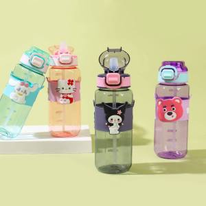 BOTOL MINUM TALI PANJANG LUCU KARAKTER SANRIO LOTSO/BOTOL MINUM ANAK KARAKTER 600ML KODE HX 3217