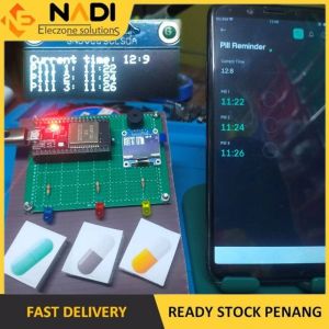 CUSTOMIZATION Arduino IoT Apps Blynk Project ESP32 Pill Reminder Set Alarm Clock Projek RBT Tahun Akhir FYP