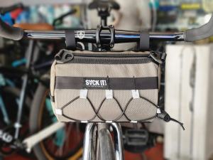 BMX Cycle Center Sack It Brand Model: Lumpia Bicycle Handle Bar Bag (Convertible to Sling Bag) Small 5" x 8" inches two side pocket Fabric Ristop & Ballistic Nylon (Shoulder Strap Included) 1