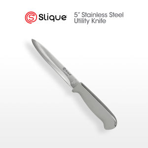 SLIQUE Stainless Steel Kitchen Knife - Pairing | Utility | Bread | Slicer | Chef | Butcher | Santoku | Shear