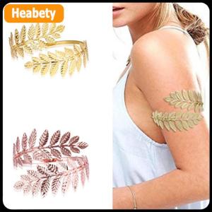 【2-3 days delivery】 Aryio Metal Greek Roman Laurel Leaf Bracelet Armband Upper Arm Cuff Armlet
