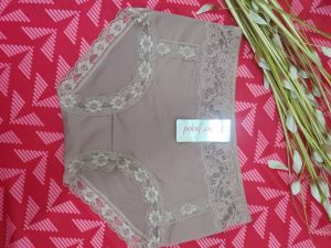 Quần lót nữ nhập khẩu Thái Lan thun lạnh viền ren form lớn FREESIZE 55-68KG có gen nhẹ che khuyết điểm