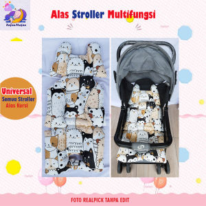 ALAS STROLLER BAYI CAR SEAT BOUNCER LUBANG SEAT PADDING BABY ALAS KURSI MAKAN BISA UNTUK ALAS DI MOBIL
