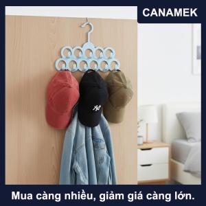 【CANAMEK】 Giá đựng đồ phòng tắm 11 lỗ Giá treo bằng nhựa Đồ xếp gọn tủ quần áo Tiết kiệm không gian Móc treo khăn quàng cổ thắt lưng cà vạt mũ khăn tắm túi xách Phòng ký túc xá