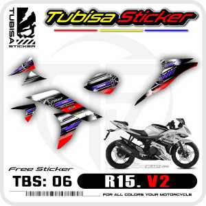Sticker Striping Variasi R15 V2 / Old - Stiker Striping Variasi Motor R15 V2 / Old. TBS.06
