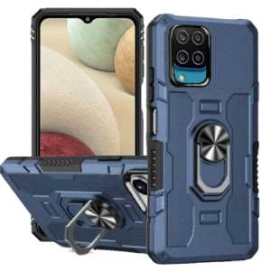 Casing Untuk Samsung Galaxy A12/M12 Case Robot Hit Eye Whit Ring Transformer Phantom Armor Terbaru
