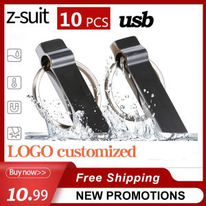 USB Flash Drive 64GB Metal Drives 32gb 128GB Memory Memori Cel Usb Stick 4G Pendrive Key U Disk with Portable Keychain Free Logo2026