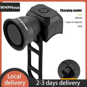 [COD] WHPHous Ship within 24 hours Bicycle Electric Bell Bike USB Charging Horn Mountain Bike Warning Safety Ring Waterproof Bell Cycling Accessories