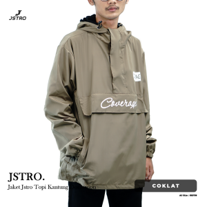 Jstro Jaket Topi Kantung Doraemon Coklat