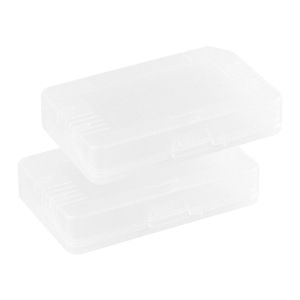 NEXTYOO 2PCS Nhựa Hộp đựng game Rõ ràng Chống bụi Hộp thẻ chơi game Hộp đựng thẻ trong suốt Vỏ cứng Hộp bảo vệ thẻ Cho GameBoy Màu GBA Phụ kiện máy chơi game