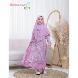 REALPIC Gamis Syari Kids ALESHA Syari by Hawwa aiwa Kids - Hawwaaiwa Anak REALPIC 100%