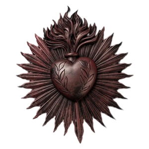 Gothic Heart Wall Art Resins Plaque Cardiac Sculpture for Home Decors Ideal Gift for Mom Teacher Daughter Girlfriend