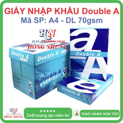[SALE] Giấy in A4 Double A - Định lượng 70gsm/80gsm Số lượng 500 Tờ Giấy trắng mịn