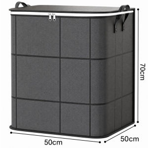 Bag Storage For Clothes Foldable Large Quilt Storage Box Dustproof Double Zipper Home Organizer