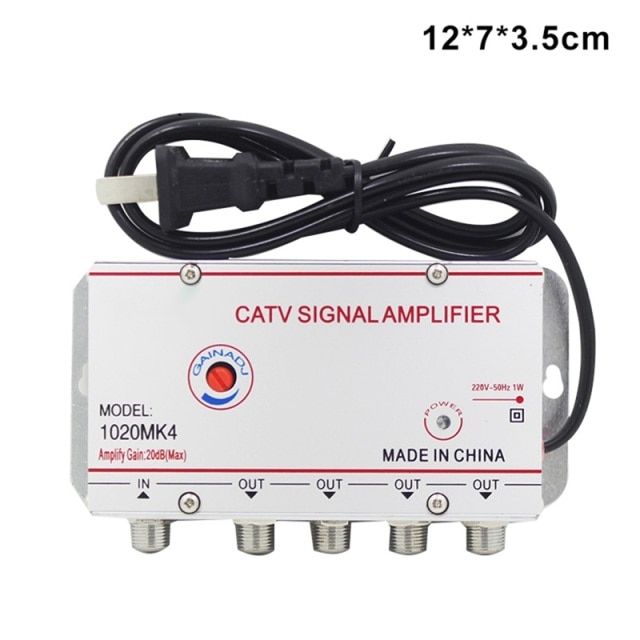 Cable TV Signal Booster Amplifier