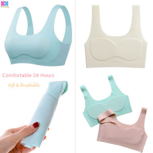 Pure Color Breathable Seamless Girl teenage girls bra Vest Student Underwear Latex Elementary School Junior High School Student Bra