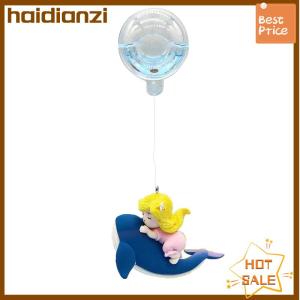 haidianzi ของตกแต่งตู้ปลารูปปลาวาฬรูปหญิงสาวพร้อมลูกบอลพลาสติกลอยน้ำได้ถังปลานักดำน้ำเครื่องประดับตกแต่งตัวการ์ตูนน่ารัก