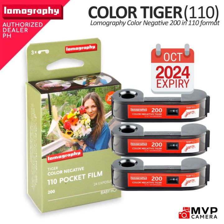 [OFFICIAL PH] LOMOGRAPHY Color Tiger Negative Film 110 ISO 200 f110c3 MVP CAMERA | Lazada PH