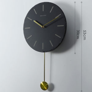 Fashion European Mute Hot Sale Swing Wall Clock Home Living Room Simple Modern Minimalist Atmosphere Creative Quartz Clock