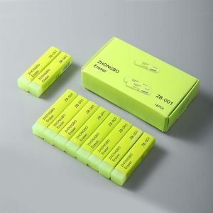 MHEW 4pcs Less Rubber Debris Jelly Pencil Erasers Writing Drawing Good Flexibility Pencil Wiping Eraser Soft Green Student Awards