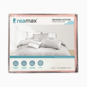 (JIJI x DREAMAX) NEUKOM Cotton Fitted Sheet Set - Fitted Sheet / Bolster Case / Pillow Case