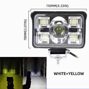 1 Đèn Led Vuông 78W 12V 24V Chống Nước Gắn Xe Tải Địa Hình SUV