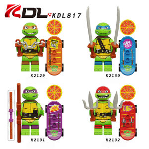 KDL817 FOLY298 TMNT Teenage Mutant Ninja Turtle Building Blocks Toy figure toy kids Assembly Plastic Blocks toys boy girl birthday gift Compatible with