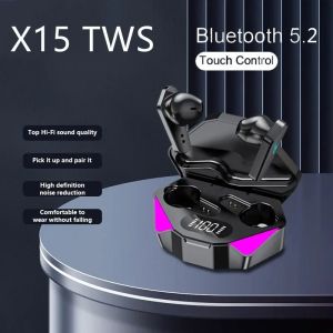 Bluetooth 5.3 Earphones TWS Lightweight Earbuds 65ms Low Latency Gaming Headphones with Built-in Microphones
