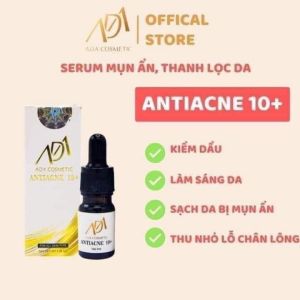 Serum Mụn Antiacne 10+ (10x2) ADA Group Hỗ Trợ Mụn ViêmMụn ẨnMụn Đầu ĐenThanh Lọc Da (10ml)