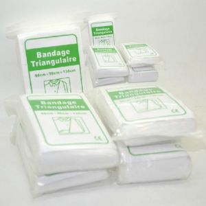 ORBITFITNESS 10PCS Medical Triangular Bandage Triangular Bandage Tips First Aid Gauze Triangle Bandage Medical Burn Dressing Bandage Triangular First Aid Kit Wrap Bandage Fracture Fixatio  96*96*136