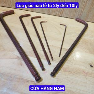 Bộ Lục Giác Kapusi Nhật Bản Cao Cấp Chất Liệu Thép Nâu Chống Ăn Mòn Momen Xoắn Siêu Cứng Kích Thước 2-10mm - Nam