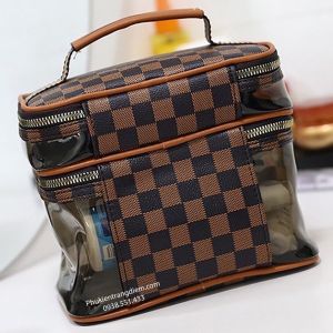 Túi Trang Điểm Cá Nhân Du Lịch Trong Suốt 2 Tầng LOUS-VUON