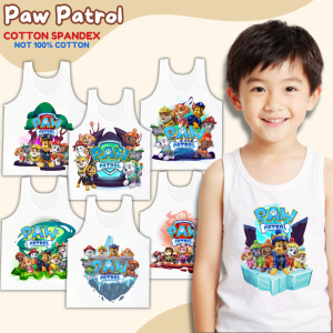 Paw Patrol White Sando for Kids Boys 0-10 Years Old Cotton Spandex Tank Top Shirt Sleeveless
