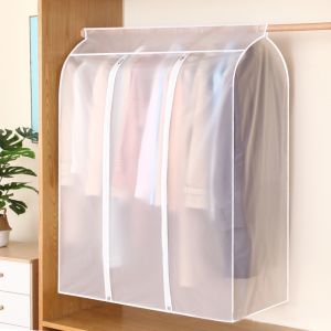 Clothes Dust Cover Clothes Storage Hanging Large Capacity Clothes Suit Coat Dust Cover Home Storage Bag Household Organizer
