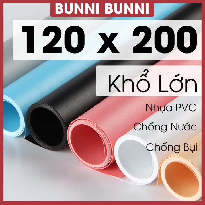 Phông Nền Chụp Ảnh PVC Khổ Lớn 120x200 cm Nhựa Màu Trắng Xám Đen Cam ...