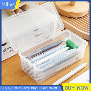 Millys 1pcs bút chì trường hợp hộp PP chất liệu trong suốt bút chì hộp Pouch văn phòng phẩm trường bút chì trường hợp nguồn cung cấp bút chì lưu trữ