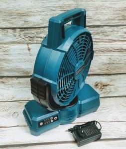 SV Quạt 12inch dùng pin 18V - 21V (chung chân pin Makita) cánh 23cm có tuốc năng điện